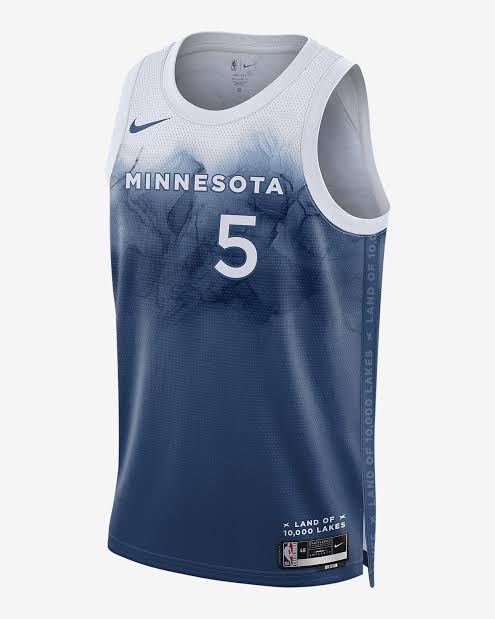 Camisa Regata Minnesota Timberwolves City Edition 2024 - Azul