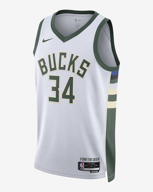 Camisa Regata Milwaukee Bucks Association Edition 2022 - Branca